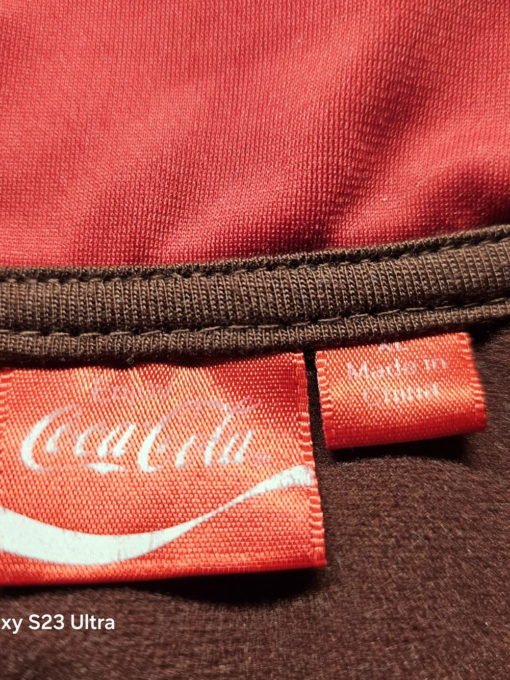 Coca Cola Maroon and Red Track Bomber Jacket